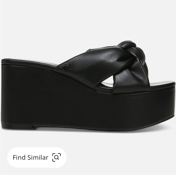 🖤SOLD🖤New Circus by Sam Edelman Women's Grady Knotted Platform Wedge Sandals - Picture 2 of 8